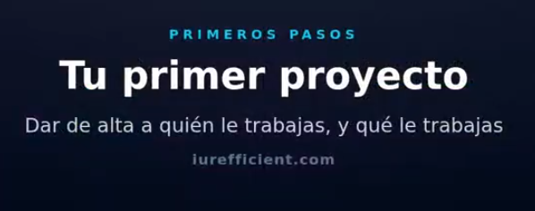 Tu primer proyecto