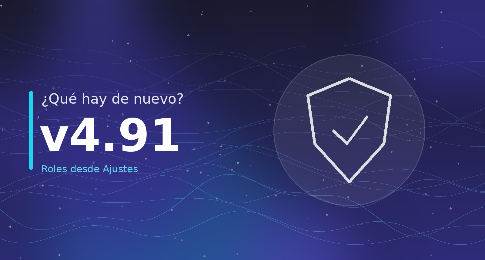 ¿Qué hay de nuevo? v4.91 — Instalar un rol sin llamar a soporte