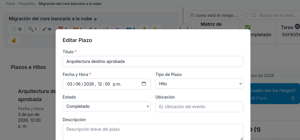 ¿Que hay de nuevo? v4.66 – Los plazos se editan desde donde se ven
