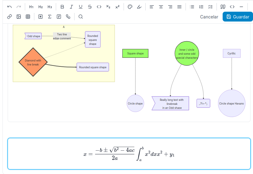 ¿Que hay de nuevo? Editor de fórmulas y diagramas, Youtube de vuelta en el chat  v4.36